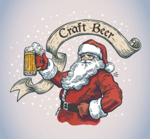 custom label christmas santa craft beer