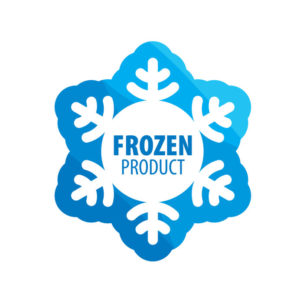 Frozen product printing labels special adhesive